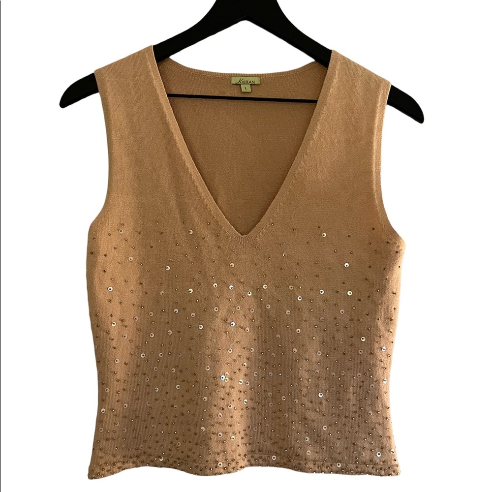 Kieran Silk Y2K cropped sweater tank